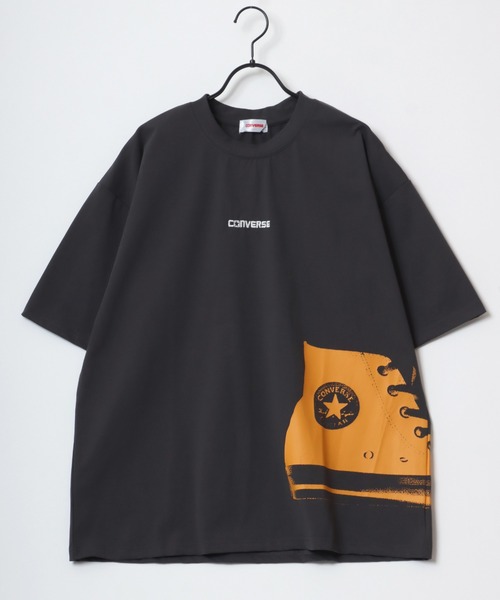 CONVERSE(コンバース)の「CONVERSE/コンバース オーバーサイズ オールスター スニーカー ロゴ ワンポイント刺繍 バックプリント 半袖Tシャツ/ドライ/UVカット/接触冷感/レディース メンズ(Tシャツ/カットソー・レディース・ホワイト系その他2/ホワイト系その他3/スミクロ/グリーン/ホワイト/ホワイト系その他/ブラック/ブルー/ホワイト系その他4/ブラック系その他2/ホワイト系その他5/ブラック系その他・M/L/LL)」の15枚目の写真