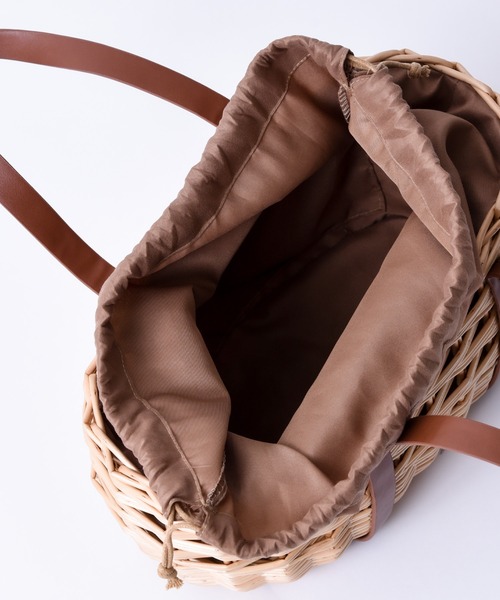 folka（フォルカ）の「横長型カゴバッグ / THE CAWAII KAGO BAG かごバッグ（かごバッグ・レディース・ブラウン・ONE SIZE）」の3枚目の写真