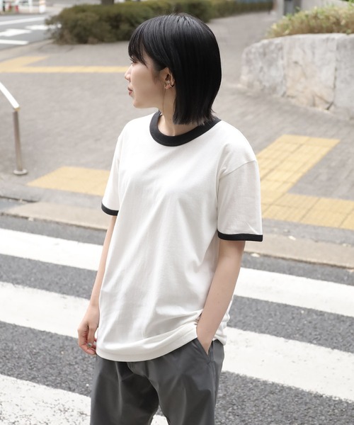 クロスアンドクロス カットソー 接触冷感】ロゴTシャツ A/C DESIGN BY ALPHA CUBIC｜クロス