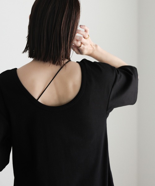 select MOCA（セレクトモカ）の「2WAYストラップカップ付きベアキャミソール（キャミソール・レディース・カーキ/アイボリー/ブラック/スミクロ・FREE/SMALL/LARGE）」の18枚目の写真