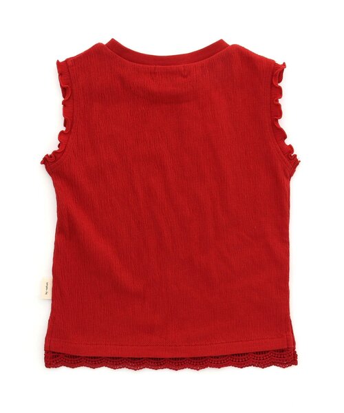 Seraph（セラフ）の「袖フリルタンクトップ（タンクトップ・キッズ・ブルー/キナリ/レッド・140/80/95/100/90/120/110/130）」の6枚目の写真