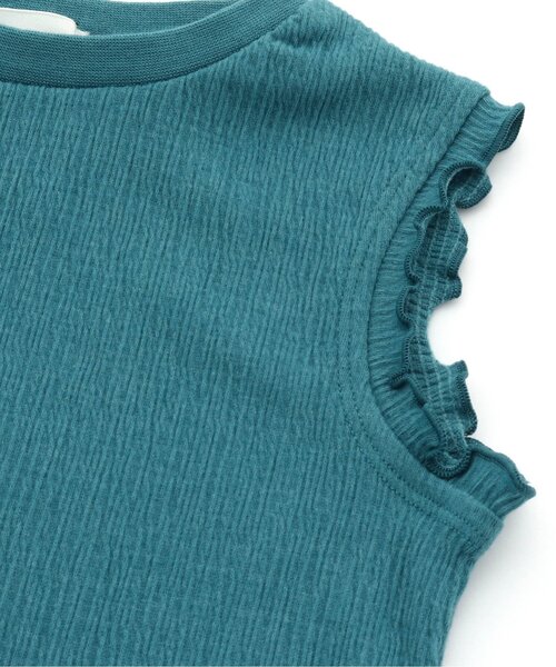 Seraph（セラフ）の「袖フリルタンクトップ（タンクトップ・キッズ・ブルー/キナリ/レッド・140/80/95/100/90/120/110/130）」の8枚目の写真