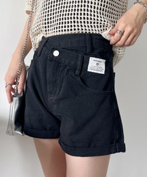 CLEA | ウエストデザインハイウエストデニムショートパンツ(デニムパンツ)