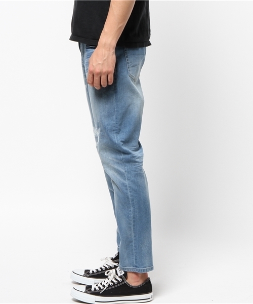MEN'S MELROSE(メンズメルローズ)の「ストレッチライトオン9分丈デニム(デニムパンツ・メンズ・ライトインディゴブルー/インディゴブルー・LARGE/MEDIUM/X-LARGE/SMALL)」の3枚目の写真