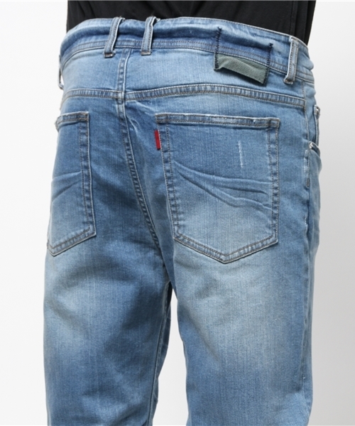 MEN'S MELROSE(メンズメルローズ)の「ストレッチライトオン9分丈デニム(デニムパンツ・メンズ・ライトインディゴブルー/インディゴブルー・LARGE/MEDIUM/X-LARGE/SMALL)」の11枚目の写真