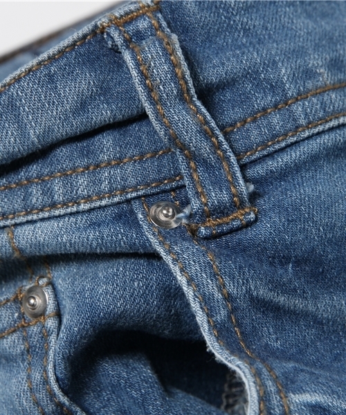 MEN'S MELROSE(メンズメルローズ)の「ストレッチライトオン9分丈デニム(デニムパンツ・メンズ・ライトインディゴブルー/インディゴブルー・LARGE/MEDIUM/X-LARGE/SMALL)」の6枚目の写真