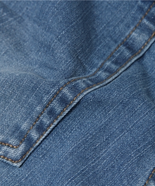 MEN'S MELROSE(メンズメルローズ)の「ストレッチライトオン9分丈デニム(デニムパンツ・メンズ・ライトインディゴブルー/インディゴブルー・LARGE/MEDIUM/X-LARGE/SMALL)」の9枚目の写真