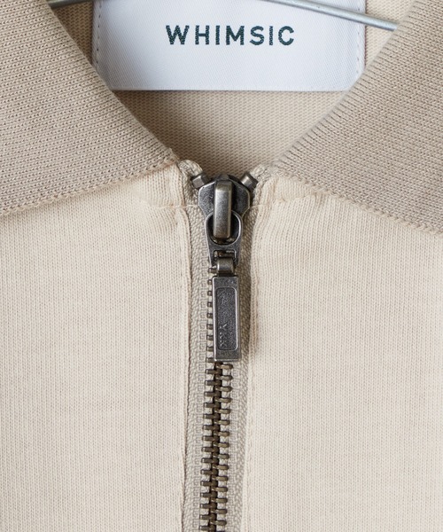 WHIMSIC(ウィムジック)の「【UNISEX/SET UP対応】ヘビーウェイトカットソーポロシャツ(ポロシャツ・メンズ・チャコールグレー/アイボリー・FREE)」の14枚目の写真