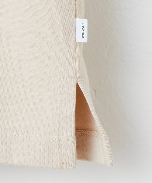 WHIMSIC(ウィムジック)の「【UNISEX/SET UP対応】ヘビーウェイトカットソーポロシャツ(ポロシャツ・メンズ・チャコールグレー/アイボリー・FREE)」の16枚目の写真