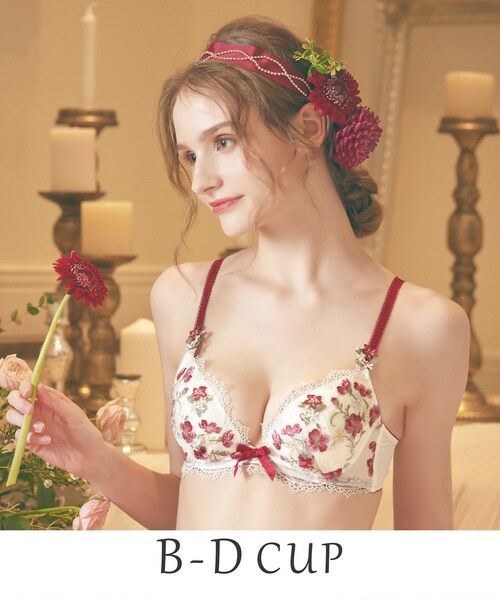 Risa Magli(リサマリ)の「◆アン・マリー ブラジャー(ブラジャー・レディース・イエロー系その他/ダークネイビー/レッド・B65/B75/D65/D75/C65/C75/D70/B70/C70/D80)」の3枚目の写真