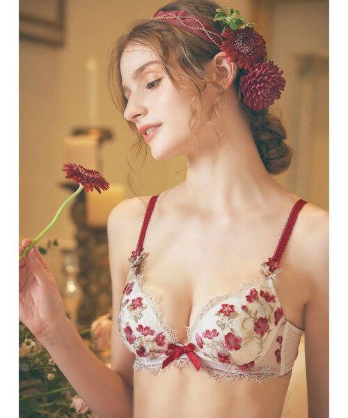 Risa Magli(リサマリ)の「◆アン・マリー ブラジャー(ブラジャー・レディース・イエロー系その他/ダークネイビー/レッド・B65/B75/D65/D75/C65/C75/D70/B70/C70/D80)」の19枚目の写真