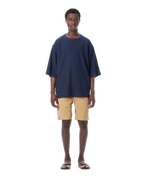 Sandinista(サンディニスタ)の「Block Inlay H-S Tee / ブロックインレー5分袖丈Tシャツ(Tシャツ/カットソー・メンズ・チャコールグレー/ブラック/ネイビー/ホワイト・MEDIUM/LARGE/SMALL)」の9枚目の写真