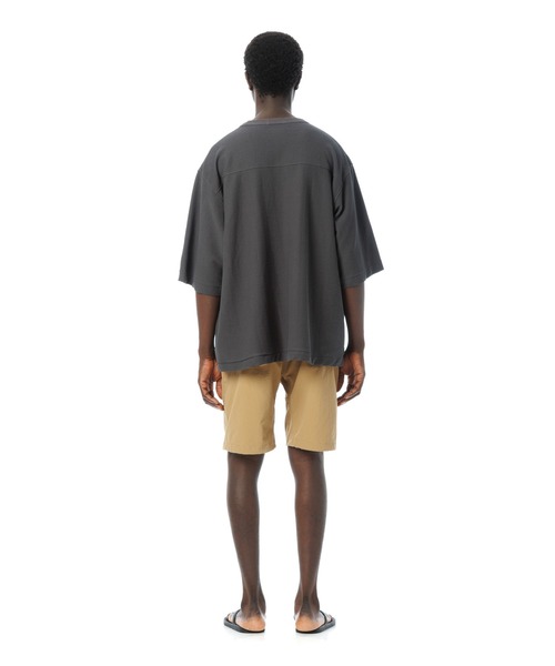 Sandinista(サンディニスタ)の「Block Inlay H-S Tee / ブロックインレー5分袖丈Tシャツ(Tシャツ/カットソー・メンズ・チャコールグレー/ブラック/ネイビー/ホワイト・MEDIUM/LARGE/SMALL)」の12枚目の写真