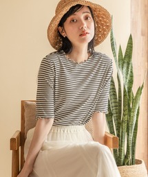 LOWRYS FARM | ボーダーメロー５Ｓ　905220(Tシャツ/カットソー)