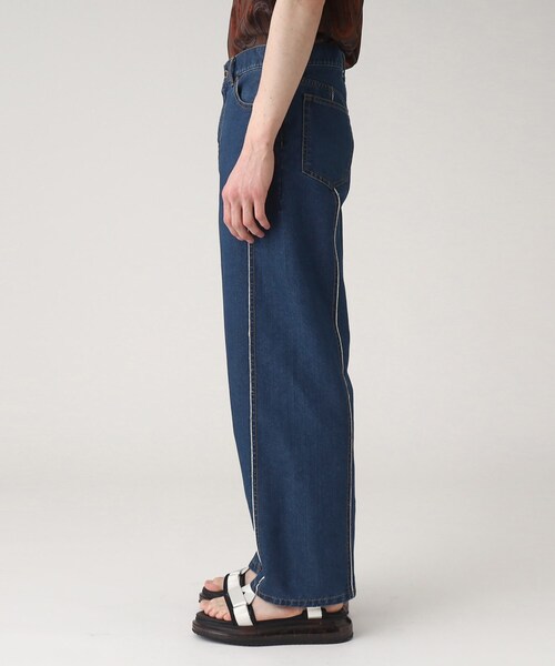 tk.TAKEO KIKUCHI(ティーケータケオキクチ)の「◆フリンジカットデニムパンツ(デニムパンツ・メンズ・チャコールグレー/ブルー・03/02)」の5枚目の写真