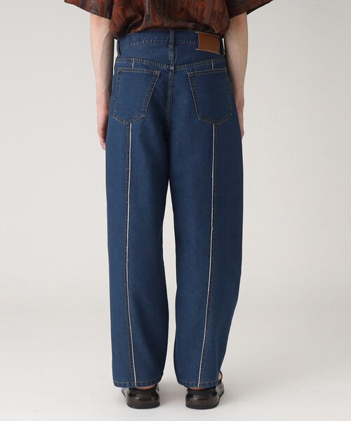 tk.TAKEO KIKUCHI(ティーケータケオキクチ)の「◆フリンジカットデニムパンツ(デニムパンツ・メンズ・チャコールグレー/ブルー・03/02)」の3枚目の写真