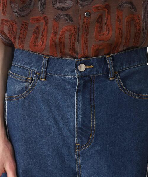 tk.TAKEO KIKUCHI(ティーケータケオキクチ)の「◆フリンジカットデニムパンツ(デニムパンツ・メンズ・チャコールグレー/ブルー・03/02)」の11枚目の写真