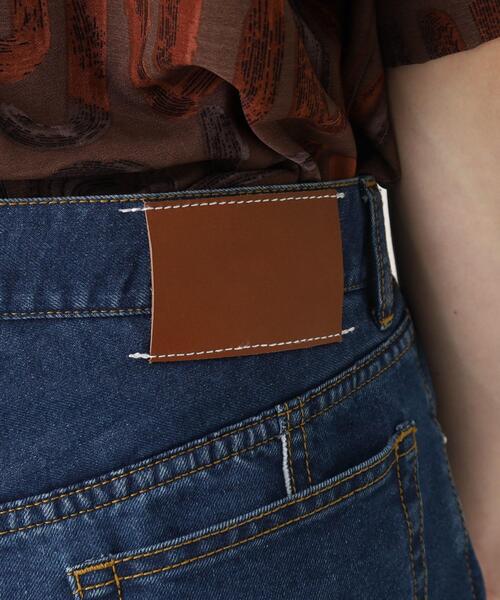 tk.TAKEO KIKUCHI(ティーケータケオキクチ)の「◆フリンジカットデニムパンツ(デニムパンツ・メンズ・チャコールグレー/ブルー・03/02)」の13枚目の写真