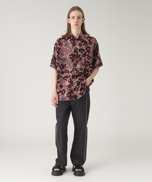 tk.TAKEO KIKUCHI(ティーケータケオキクチ)の「◆フリンジカットデニムパンツ(デニムパンツ・メンズ・チャコールグレー/ブルー・03/02)」の10枚目の写真