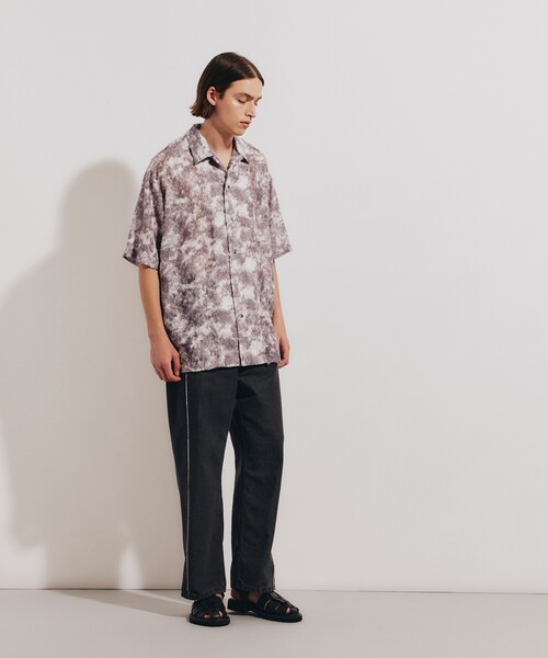 tk.TAKEO KIKUCHI(ティーケータケオキクチ)の「◆フリンジカットデニムパンツ(デニムパンツ・メンズ・チャコールグレー/ブルー・03/02)」の19枚目の写真