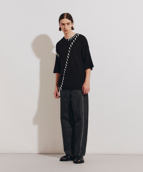 tk.TAKEO KIKUCHI(ティーケータケオキクチ)の「◆フリンジカットデニムパンツ(デニムパンツ・メンズ・チャコールグレー/ブルー・03/02)」の21枚目の写真