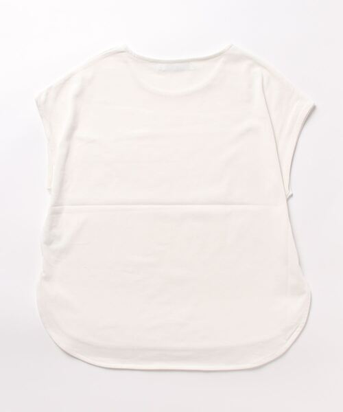 m.f.editorial（エムエフエディトリアル）の「m.f.エディトリアル レディース コットン フレンチスリーブ Tシャツ（Tシャツ/カットソー・レディース・イエロー/ホワイト/ブルー・FREE）」の4枚目の写真