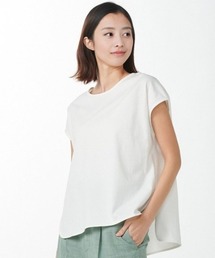 m.f.editorial | エムエフエディトリアルレディース/m.f.editorial:Women コットン フレンチスリーブ Tシャツ(Tシャツ/カットソー)