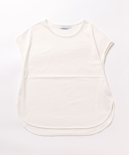 m.f.editorial（エムエフエディトリアル）の「m.f.エディトリアル レディース コットン フレンチスリーブ Tシャツ（Tシャツ/カットソー・レディース・イエロー/ホワイト/ブルー・FREE）」の5枚目の写真