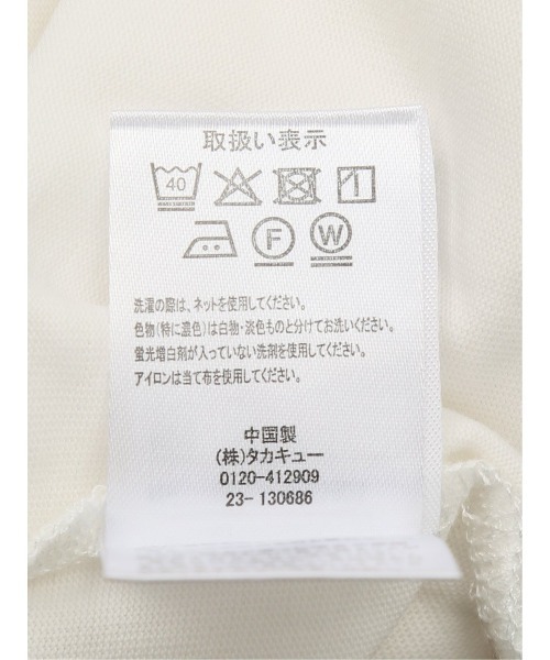 m.f.editorial（エムエフエディトリアル）の「m.f.エディトリアル レディース コットン フレンチスリーブ Tシャツ（Tシャツ/カットソー・レディース・イエロー/ホワイト/ブルー・FREE）」の6枚目の写真