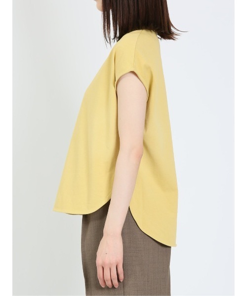 m.f.editorial（エムエフエディトリアル）の「m.f.エディトリアル レディース コットン フレンチスリーブ Tシャツ（Tシャツ/カットソー・レディース・イエロー/ホワイト/ブルー・FREE）」の18枚目の写真