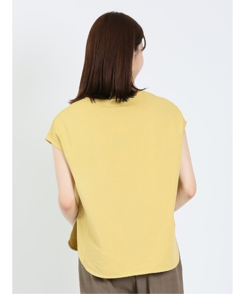 m.f.editorial（エムエフエディトリアル）の「m.f.エディトリアル レディース コットン フレンチスリーブ Tシャツ（Tシャツ/カットソー・レディース・イエロー/ホワイト/ブルー・FREE）」の22枚目の写真