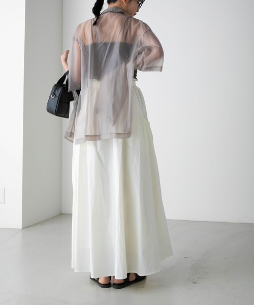 forksy.（フォルクシー）の「【forksy.】ナイロンビッグポケットスカート（スカート・レディース・オフホワイト/ブラック/ピンク・FREE）」の11枚目の写真