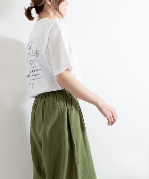 ALL ORDINARIES（オールオーディナリーズ）の「PORTLAND OREGON ビッグＴシャツ（Tシャツ/カットソー・レディース・ホワイト/ピンク/グリーン/サンドベージュ・S/M）」の19枚目の写真