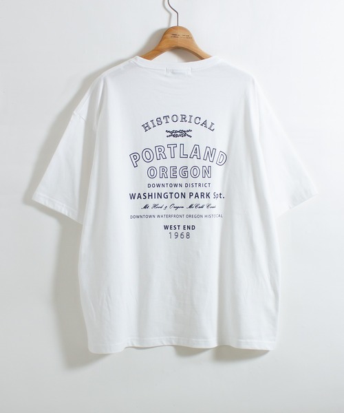 ALL ORDINARIES（オールオーディナリーズ）の「PORTLAND OREGON ビッグＴシャツ（Tシャツ/カットソー・レディース・ホワイト/ピンク/グリーン/サンドベージュ・S/M）」の14枚目の写真