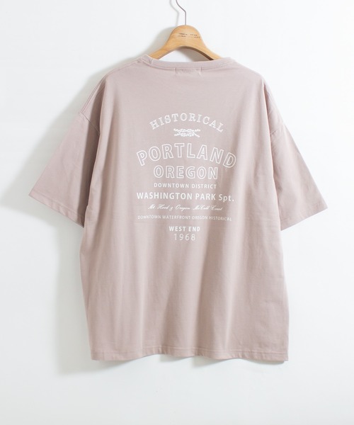 ALL ORDINARIES（オールオーディナリーズ）の「PORTLAND OREGON ビッグＴシャツ（Tシャツ/カットソー・レディース・ホワイト/ピンク/グリーン/サンドベージュ・S/M）」の21枚目の写真