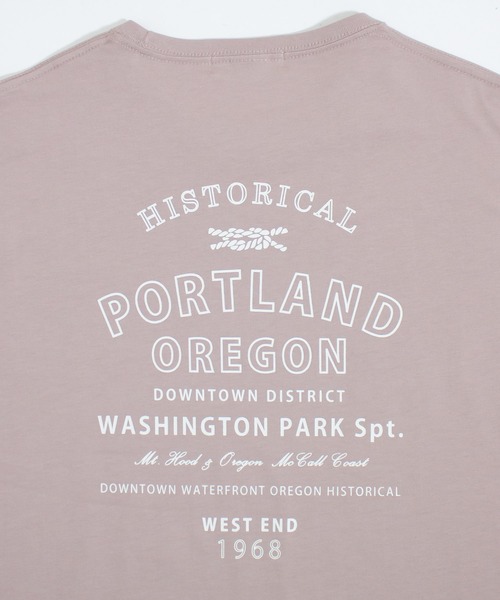 ALL ORDINARIES（オールオーディナリーズ）の「PORTLAND OREGON ビッグＴシャツ（Tシャツ/カットソー・レディース・ホワイト/ピンク/グリーン/サンドベージュ・S/M）」の16枚目の写真