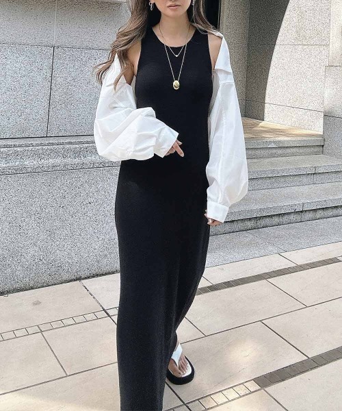 esutoreja（エストレジャ）の「バットウィングスリーブシャツ（シャツ/ブラウス・レディース・ブラック/ホワイト・FREE）」の5枚目の写真