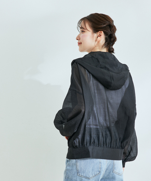 Jayro(ジャイロ)の「シアーエステルボイルマウンテンパーカー(マウンテンパーカー・レディース・ブラック/グレー系その他/ホワイト系その他・M)」の5枚目の写真
