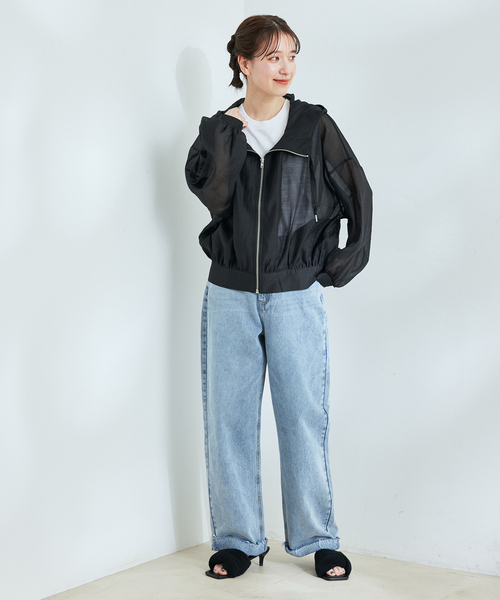 Jayro(ジャイロ)の「シアーエステルボイルマウンテンパーカー(マウンテンパーカー・レディース・ブラック/グレー系その他/ホワイト系その他・M)」の12枚目の写真