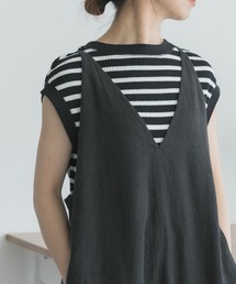 FORK&SPOON | FORK&SPOON　変形ワッフルボートネックプルオーバー(Tシャツ/カットソー)