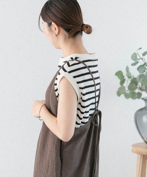 FORK&SPOON（フォークアンドスプーン）の「FORK&SPOON　変形ワッフルボートネックプルオーバー（Tシャツ/カットソー・レディース・ブラック系その他/アイボリー/ブラック/ホワイト系その他・1）」の13枚目の写真