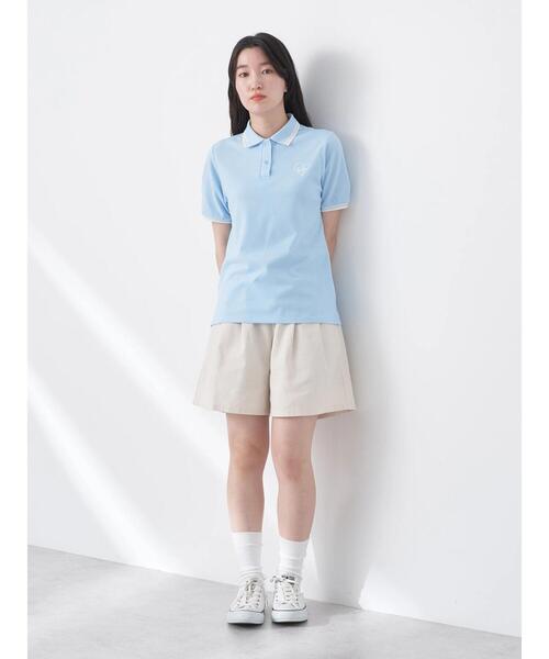 earth music&ecology（アースミュージックアンドエコロジー）の「ハートロゴ刺繍ポロ（シャツ/ブラウス・レディース・レッド/ネイビー/アイボリー/ブルー・S/M）」の21枚目の写真