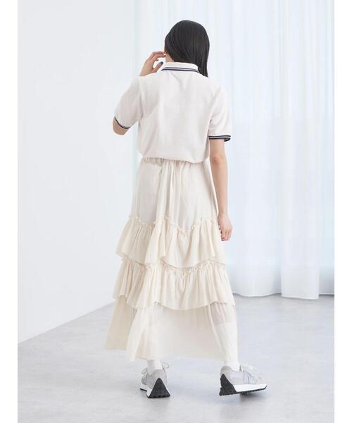 earth music&ecology（アースミュージックアンドエコロジー）の「ハートロゴ刺繍ポロ（シャツ/ブラウス・レディース・レッド/ネイビー/アイボリー/ブルー・S/M）」の11枚目の写真