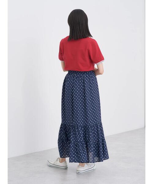 earth music&ecology（アースミュージックアンドエコロジー）の「ハートロゴ刺繍ポロ（シャツ/ブラウス・レディース・レッド/ネイビー/アイボリー/ブルー・S/M）」の9枚目の写真