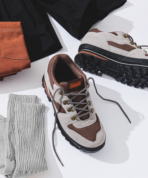 COLEMAN（コールマン）の「Coleman × BEAMS / 別注 ハイキング シューズ（スニーカー・メンズ・ベージュ/ブラウン/グリーン系その他4・26.0cm/26.5cm/27.0cm/27.5cm/28.0cm）」の2枚目の写真