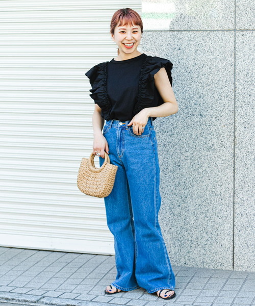 ITEMS URBANRESEARCH(アイテムズ アーバンリサーチ)の「フハクラッフルプルオーバー(Tシャツ/カットソー・レディース・ホワイト/ブラック・FREE)」の17枚目の写真