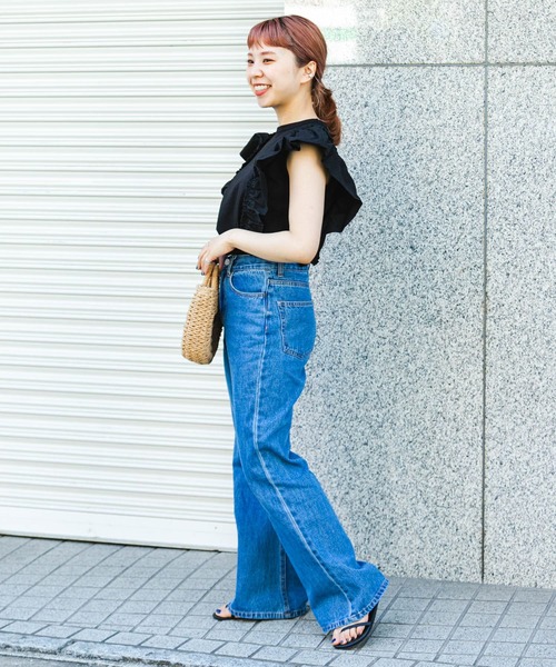 ITEMS URBANRESEARCH(アイテムズ アーバンリサーチ)の「フハクラッフルプルオーバー(Tシャツ/カットソー・レディース・ホワイト/ブラック・FREE)」の18枚目の写真