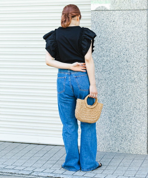 ITEMS URBANRESEARCH(アイテムズ アーバンリサーチ)の「フハクラッフルプルオーバー(Tシャツ/カットソー・レディース・ホワイト/ブラック・FREE)」の19枚目の写真