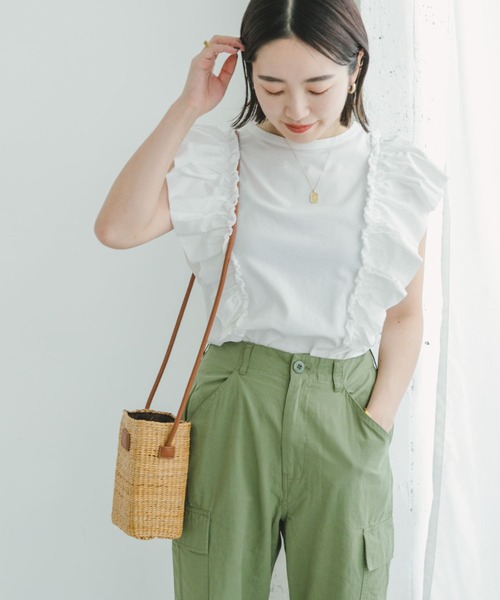 ITEMS URBANRESEARCH(アイテムズ アーバンリサーチ)の「フハクラッフルプルオーバー(Tシャツ/カットソー・レディース・ホワイト/ブラック・FREE)」の20枚目の写真