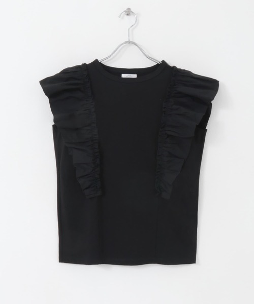 ITEMS URBANRESEARCH(アイテムズ アーバンリサーチ)の「フハクラッフルプルオーバー(Tシャツ/カットソー・レディース・ホワイト/ブラック・FREE)」の10枚目の写真